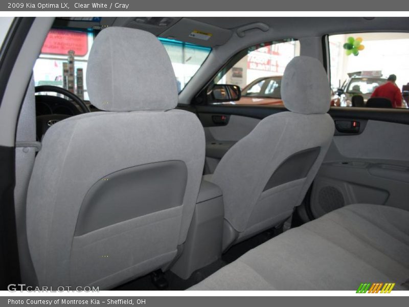 Clear White / Gray 2009 Kia Optima LX