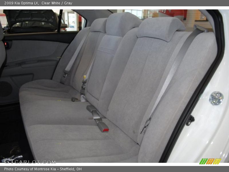 Clear White / Gray 2009 Kia Optima LX