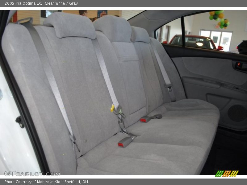 Clear White / Gray 2009 Kia Optima LX