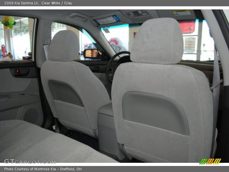 Clear White / Gray 2009 Kia Optima LX