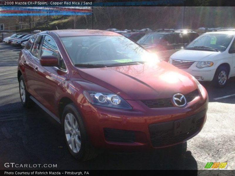 Copper Red Mica / Sand 2008 Mazda CX-7 Sport