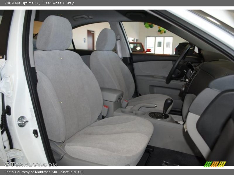 Clear White / Gray 2009 Kia Optima LX