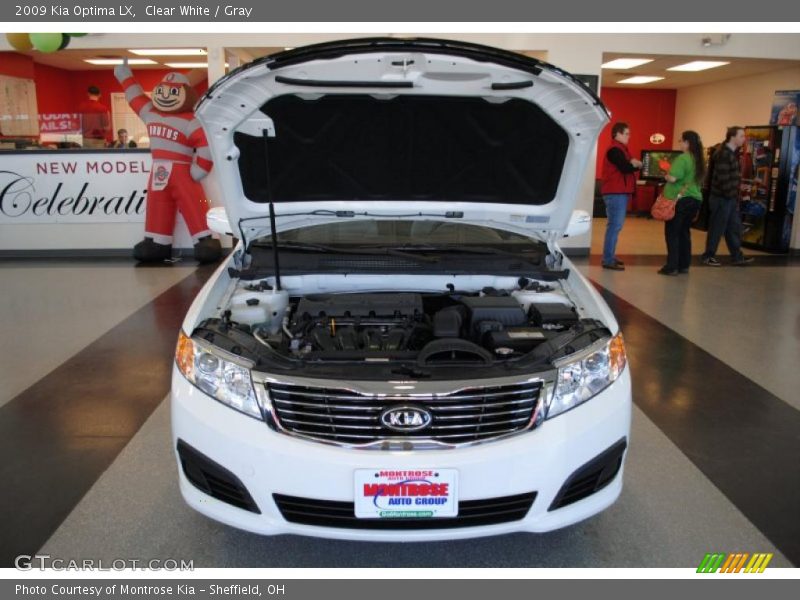 Clear White / Gray 2009 Kia Optima LX