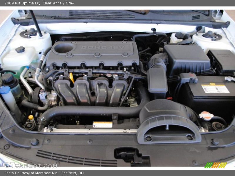 Clear White / Gray 2009 Kia Optima LX