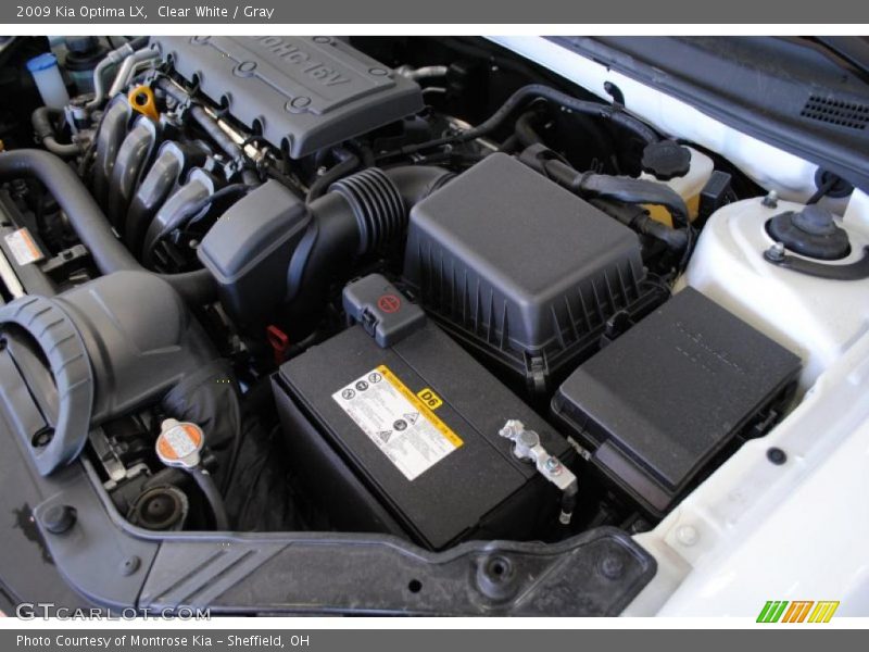 Clear White / Gray 2009 Kia Optima LX