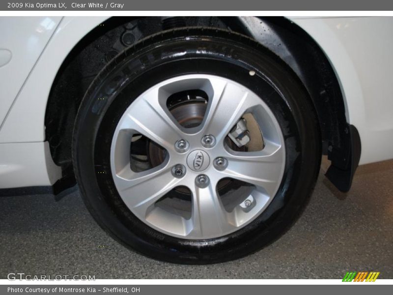 Clear White / Gray 2009 Kia Optima LX