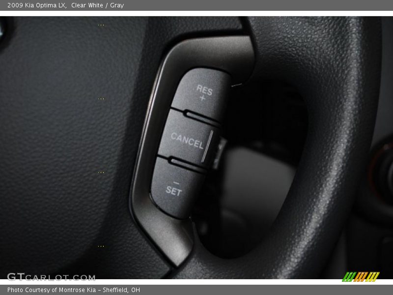 Clear White / Gray 2009 Kia Optima LX