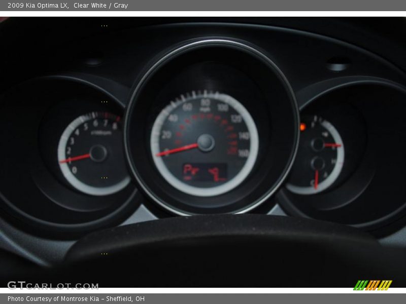 Clear White / Gray 2009 Kia Optima LX