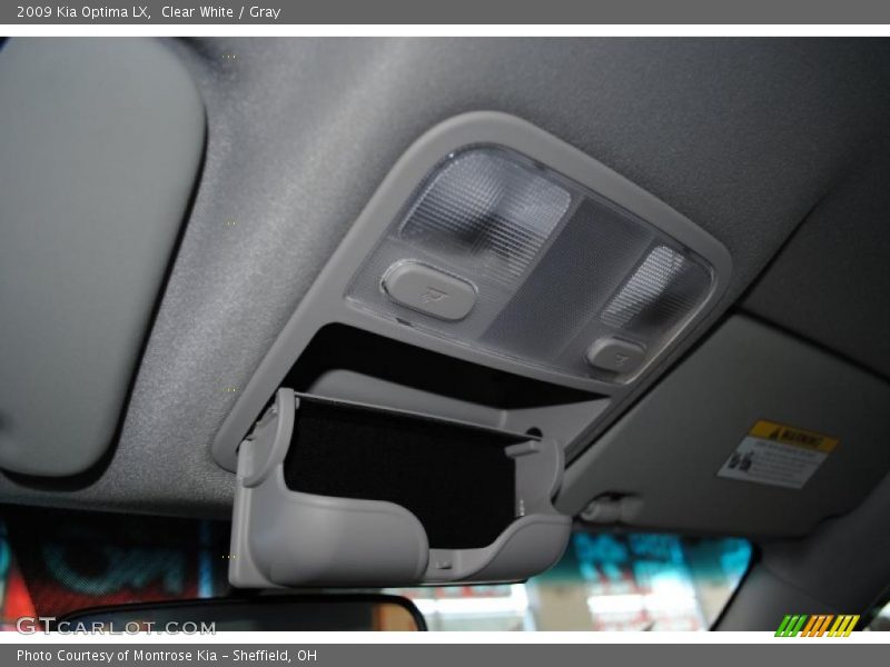Clear White / Gray 2009 Kia Optima LX