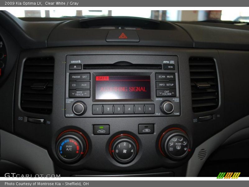 Clear White / Gray 2009 Kia Optima LX