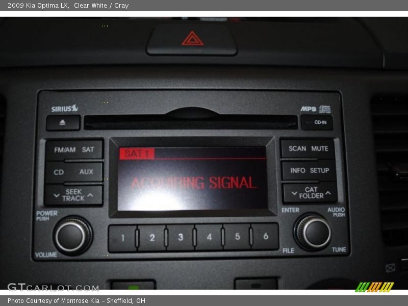 Clear White / Gray 2009 Kia Optima LX