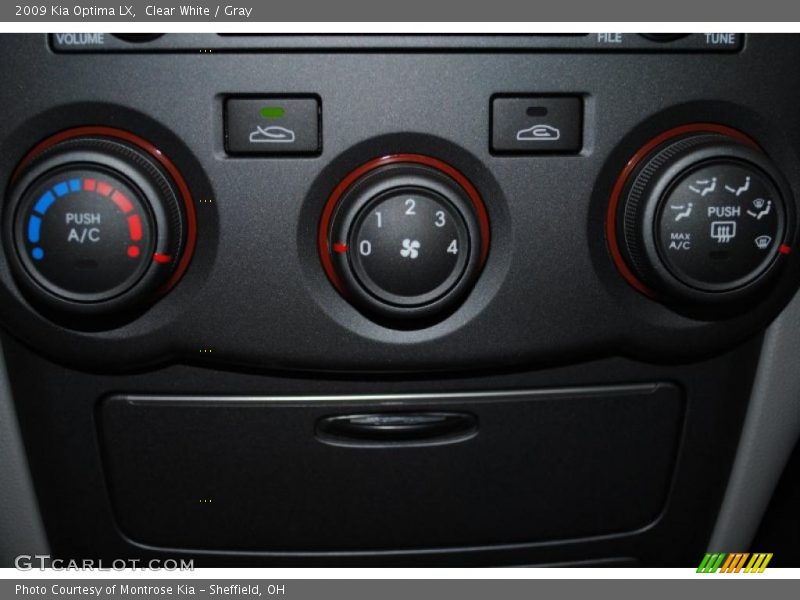 Clear White / Gray 2009 Kia Optima LX