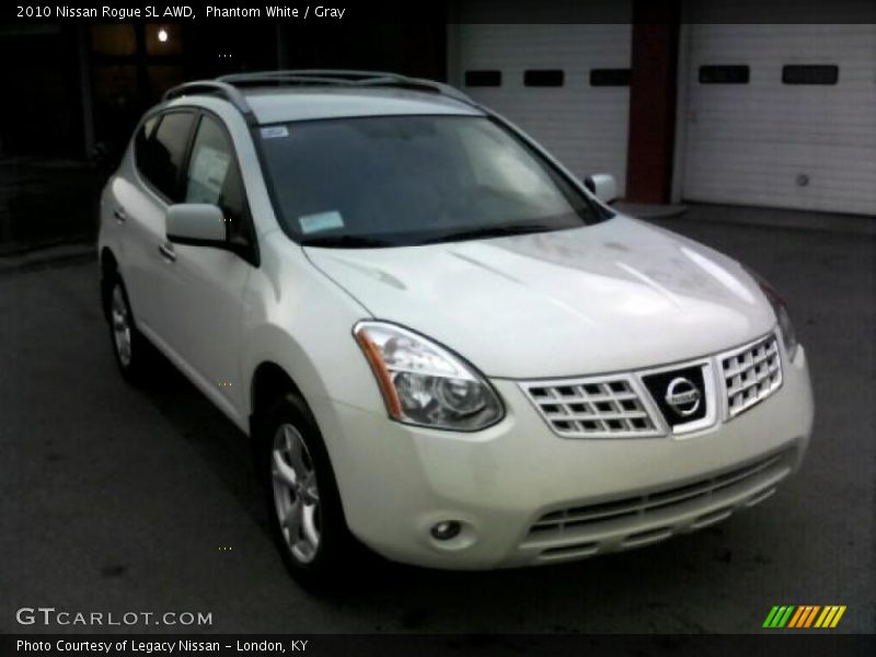Phantom White / Gray 2010 Nissan Rogue SL AWD