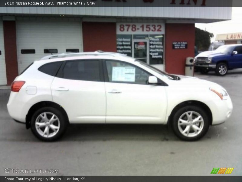 Phantom White / Gray 2010 Nissan Rogue SL AWD