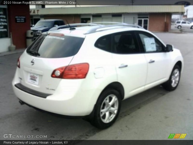 Phantom White / Gray 2010 Nissan Rogue SL AWD