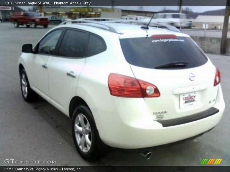 Phantom White / Gray 2010 Nissan Rogue SL AWD