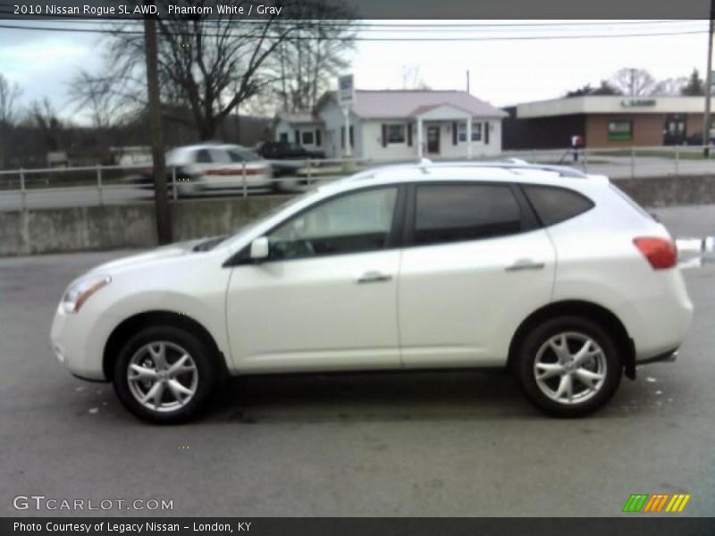 Phantom White / Gray 2010 Nissan Rogue SL AWD