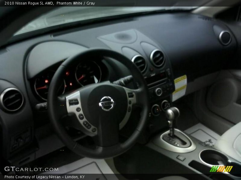 Phantom White / Gray 2010 Nissan Rogue SL AWD