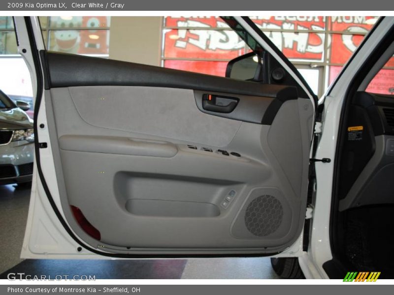 Clear White / Gray 2009 Kia Optima LX