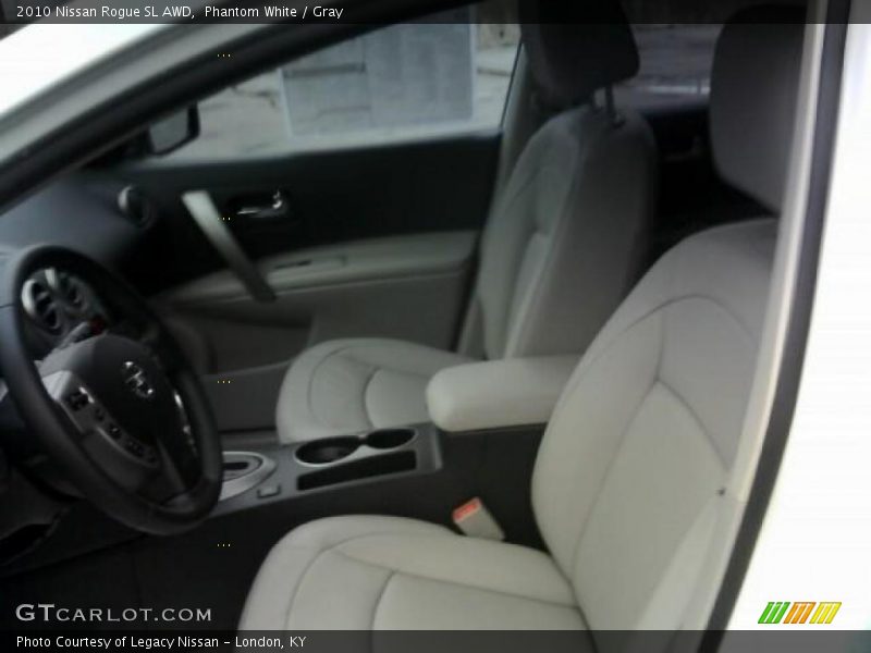 Phantom White / Gray 2010 Nissan Rogue SL AWD