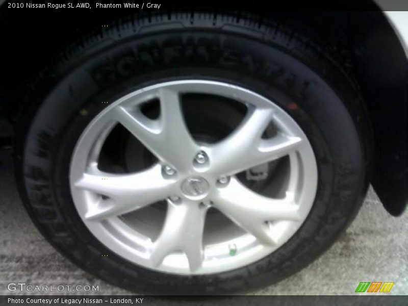 Phantom White / Gray 2010 Nissan Rogue SL AWD