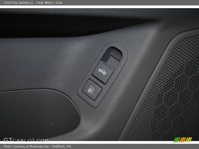 Clear White / Gray 2009 Kia Optima LX
