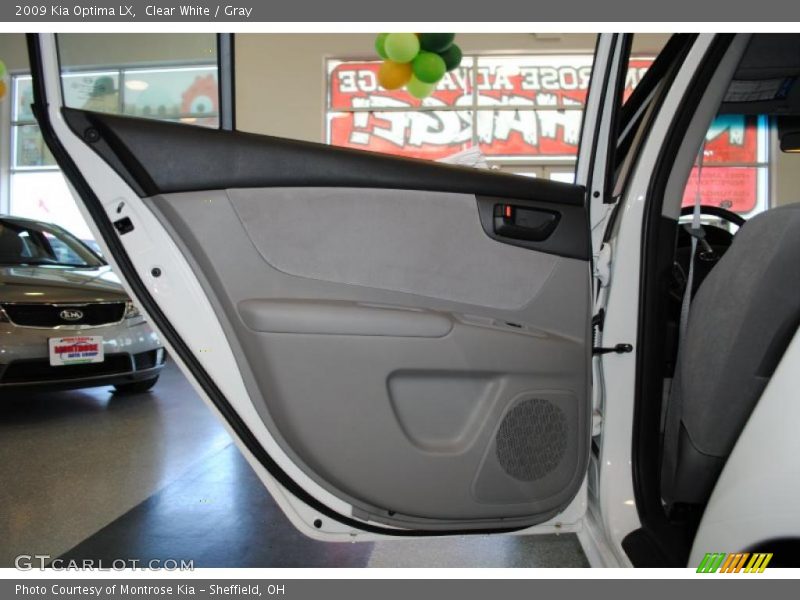 Clear White / Gray 2009 Kia Optima LX
