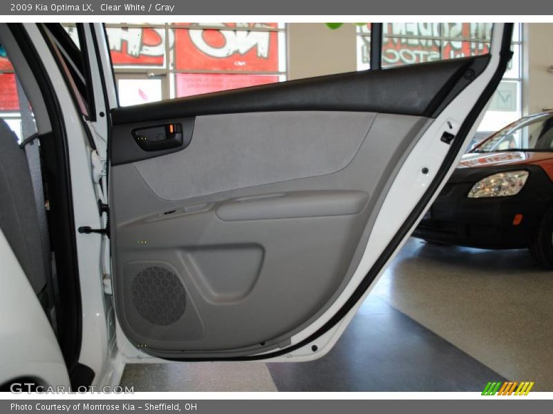 Clear White / Gray 2009 Kia Optima LX
