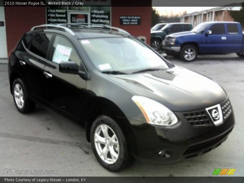 Wicked Black / Gray 2010 Nissan Rogue SL