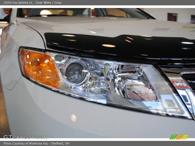 Clear White / Gray 2009 Kia Optima LX