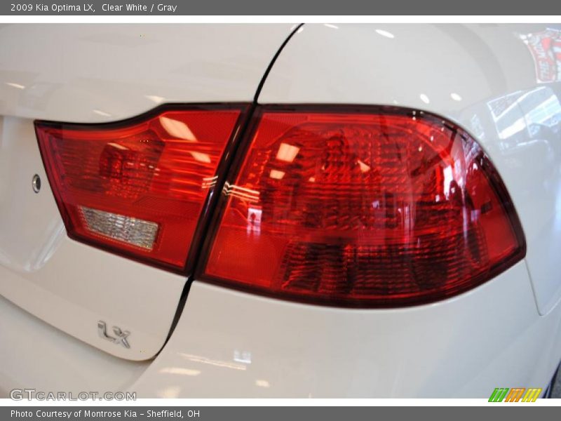 Clear White / Gray 2009 Kia Optima LX