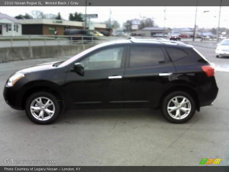Wicked Black / Gray 2010 Nissan Rogue SL