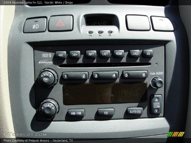 Nordic White / Beige 2004 Hyundai Santa Fe GLS