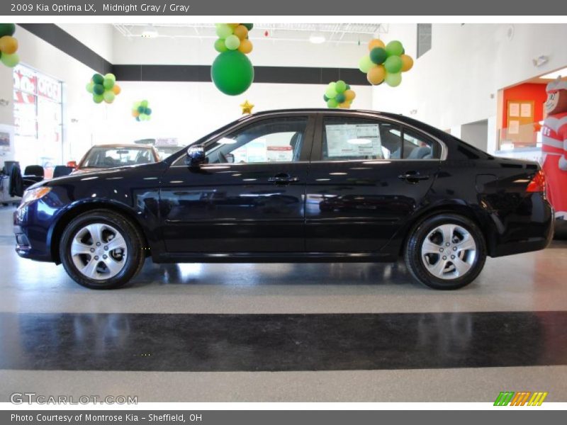 Midnight Gray / Gray 2009 Kia Optima LX