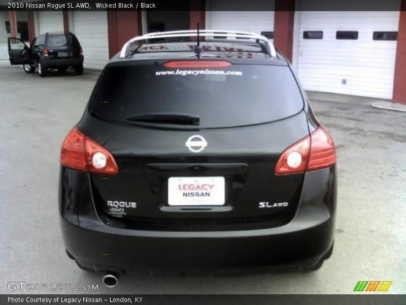 Wicked Black / Black 2010 Nissan Rogue SL AWD