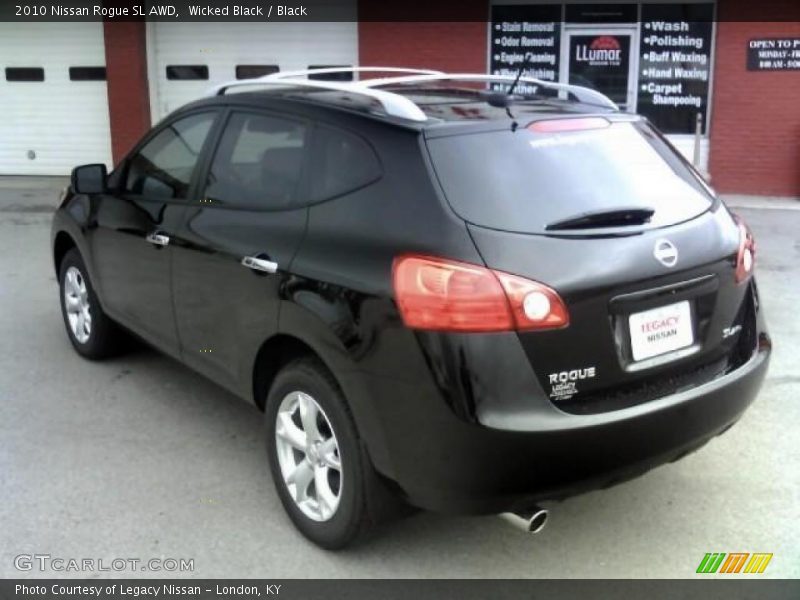 Wicked Black / Black 2010 Nissan Rogue SL AWD