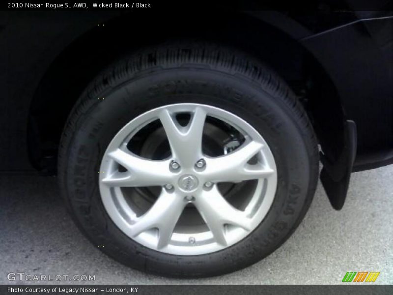 Wicked Black / Black 2010 Nissan Rogue SL AWD