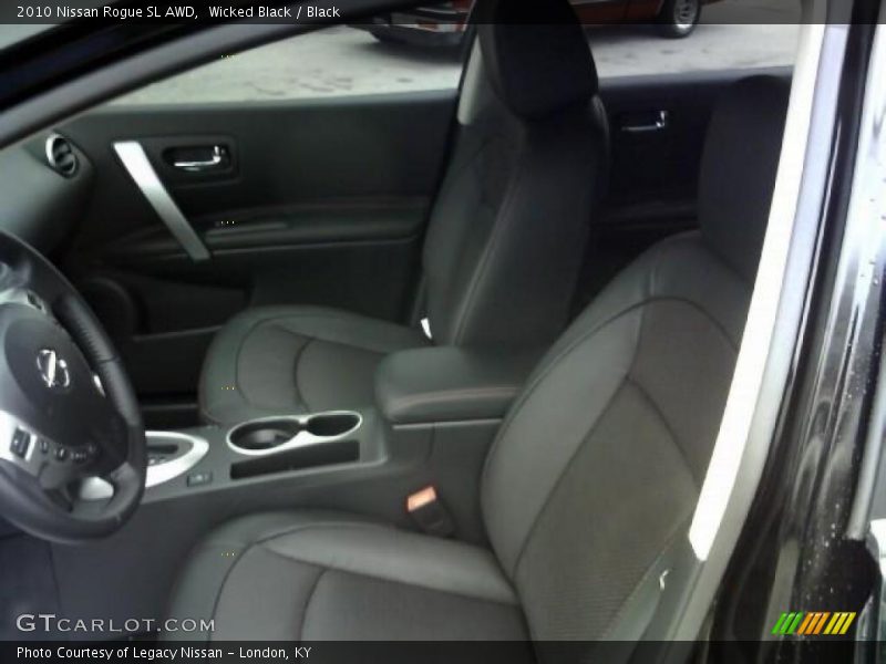 Wicked Black / Black 2010 Nissan Rogue SL AWD