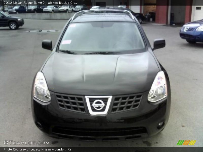 Wicked Black / Gray 2010 Nissan Rogue SL AWD