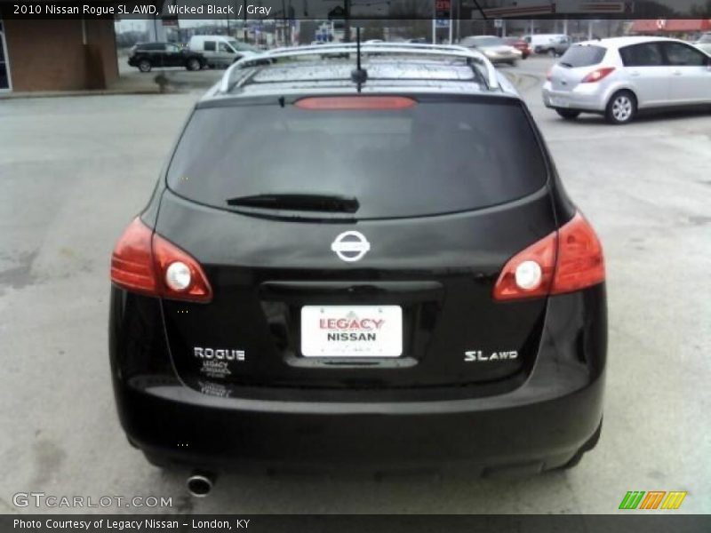 Wicked Black / Gray 2010 Nissan Rogue SL AWD