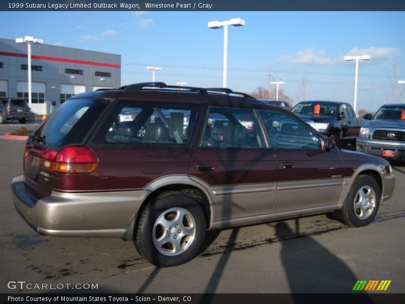 Winestone Pearl / Gray 1999 Subaru Legacy Limited Outback Wagon