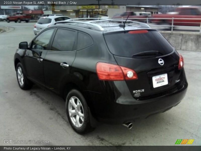 Wicked Black / Gray 2010 Nissan Rogue SL AWD