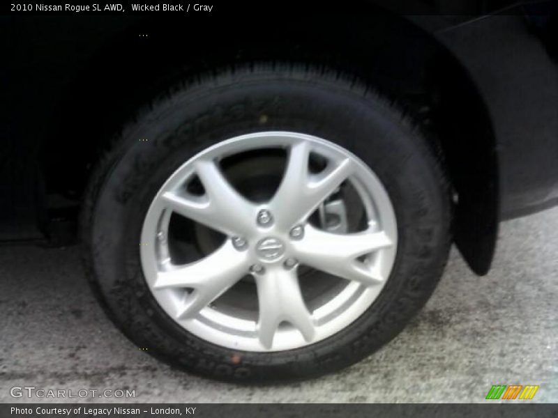 Wicked Black / Gray 2010 Nissan Rogue SL AWD