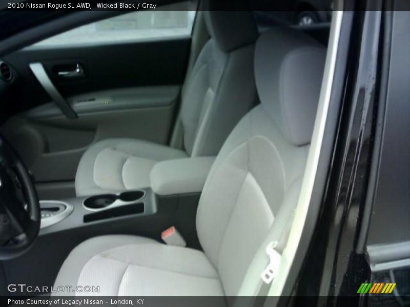 Wicked Black / Gray 2010 Nissan Rogue SL AWD