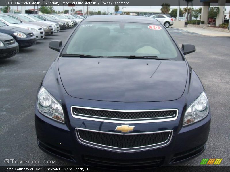 Imperial Blue Metallic / Cocoa/Cashmere 2010 Chevrolet Malibu LS Sedan