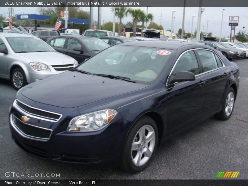 Imperial Blue Metallic / Cocoa/Cashmere 2010 Chevrolet Malibu LS Sedan