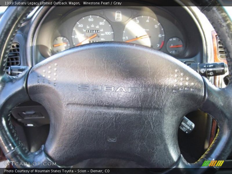 Winestone Pearl / Gray 1999 Subaru Legacy Limited Outback Wagon