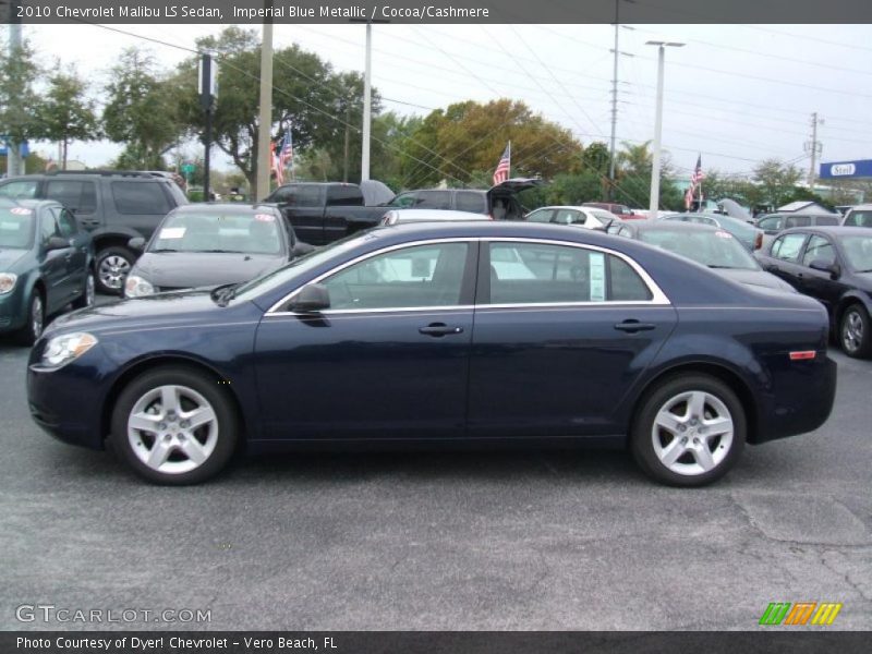 Imperial Blue Metallic / Cocoa/Cashmere 2010 Chevrolet Malibu LS Sedan