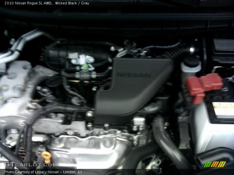Wicked Black / Gray 2010 Nissan Rogue SL AWD