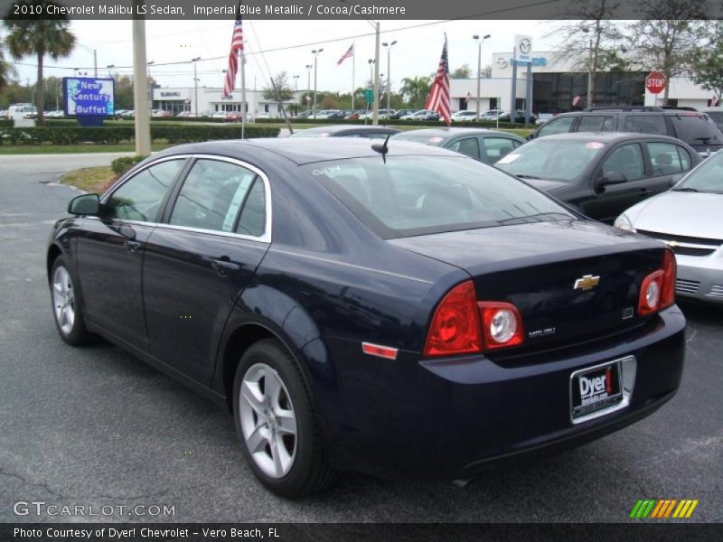 Imperial Blue Metallic / Cocoa/Cashmere 2010 Chevrolet Malibu LS Sedan